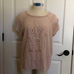Petites- Light Pink Calvin Klein Sparkle T Shirt